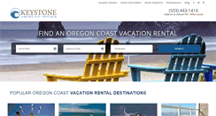 Desktop Screenshot of keystonevacationsoregon.com