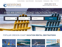 Tablet Screenshot of keystonevacationsoregon.com